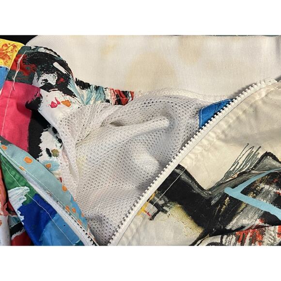 Members Only x Basquiat EUC Multicolor Full Zip Lightweight Jacket M - Picture 11 of 11